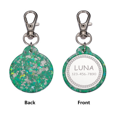 Etichete anti-pierdere pentru câini pentru pisici Etichetă personalizată pentru animale de companie Etichetă de identificare acrilică Accesorii personalizate pentru zgarda colorate Etichetă cu nume pentru animale Etichete de identificare pentru animale de 