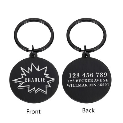 Prilagodljiva gravirana identifikacijska oznaka za kućne ljubimce za pločicu s imenom psa, mačje šape, personalizirani broj adrese, pseća ogrlica, privjesak za identifikaciju protiv gubitka