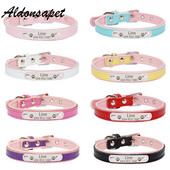 Εξατομικευμένη χαραγμένη ταυτότητα Ετικέτα ονόματος για κολάρο σκύλου για μικρά μεσαία μεγάλα σκυλιά Προσαρμοσμένη πινακίδα τύπου Μαλακό δέρμα για κουτάβι κατοικίδιο ζώο κολάρο σκύλου