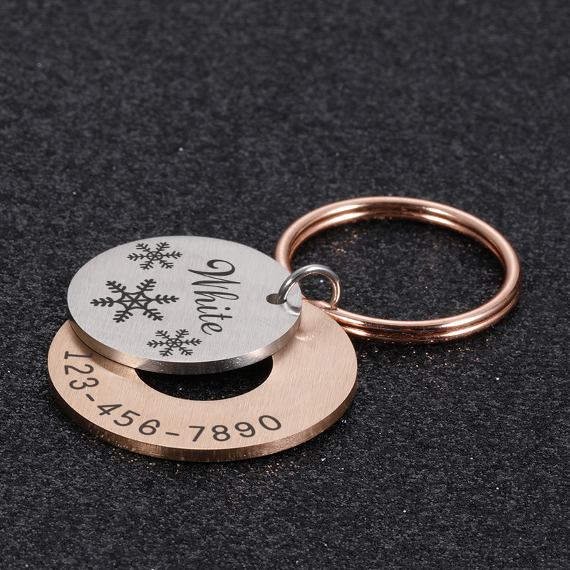 Isikupärastatud koera kassi lemmiklooma ID sildid Graveeritud kassi kutsika lemmiklooma ID-numbri aadressi kaelarihma silt Kohandatud ripats lemmiklooma tarvikud