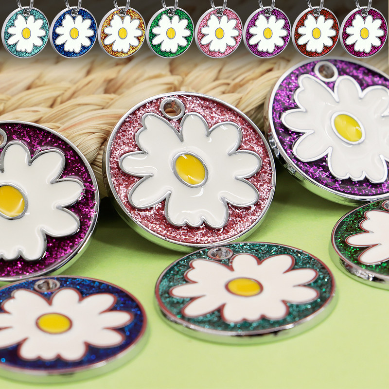 Etichetă personalizată de identificare pentru câini pentru pisici Etichete rotunde personalizate Etichetă cu plăcuță de identificare pentru guler din oțel inoxidabil gravat pentru câini, pisici, accesorii pentru animale de companie