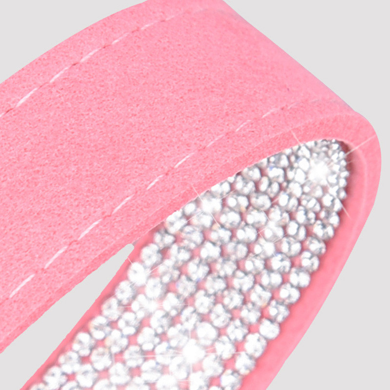 Κολάρα για κουτάβι Rhinestone Bling Ρυθμιζόμενο δερμάτινο κολάρο γατάκι με παπιγιόν για μικρόσωμους μεσαίους σκύλους Γάτες Chihuahua Pug Yorkshire