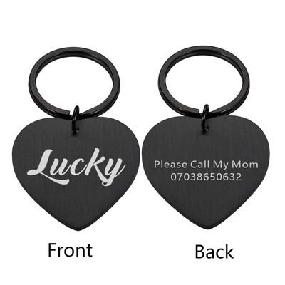 Besplatno graviranje Oznaka s imenom psa Ogrlice Dodaci Oznake za identifikaciju psa Oznake za identifikaciju pasa od nehrđajućeg čelika za štene i pse Ugravirane oznake za mačke