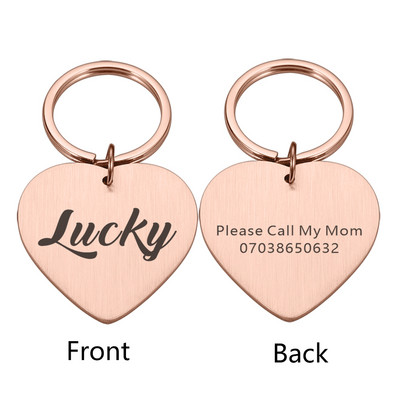 Besplatno graviranje Oznaka s imenom psa Ogrlice Dodaci Oznake za identifikaciju psa Oznake za identifikaciju pasa od nehrđajućeg čelika za štene i pse Ugravirane oznake za mačke