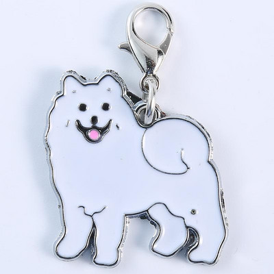 Suņa kaklasiksnas piekariņas ID birka ar dažādiem suņu veidiem, bezmaksas gravēšana mājdzīvnieku personalizēta kaklarota vārda dzimšanas dienas identifikācijas zīme kucēnu aksesuāri