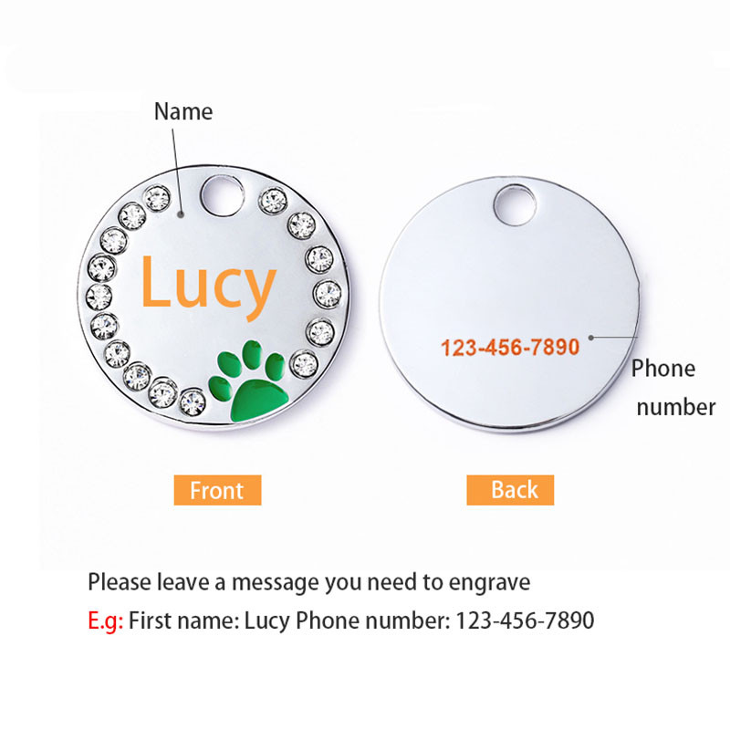 Personalizirana ogrlica za kućne ljubimce Besplatna ID oznaka Graviranje Pas Anti-lost Pločica s imenom Privjesak Chihuahua Accesorios Puppy Prilagođeni proizvodi