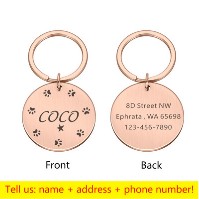 Graveeritud lemmiklooma elamu koera ID silt Isikupärastatud taldriku kaelarihm Aksessuaarid Sildid Graveeritud kassipoeg kutsikas Kohandatud kassi võlu Lemmikloomatarbed