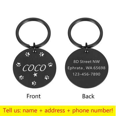 Graveeritud lemmiklooma elamu koera ID silt Isikupärastatud taldriku kaelarihm Aksessuaarid Sildid Graveeritud kassipoeg kutsikas Kohandatud kassi võlu Lemmikloomatarbed