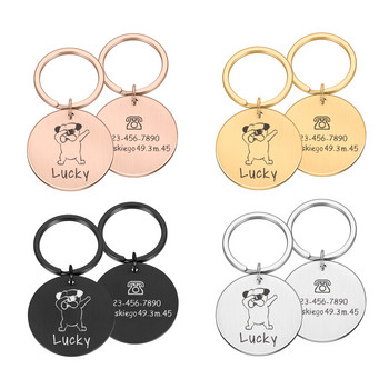 Εξατομικευμένο μετάλλιο ταυτότητας σκύλων με χαρακτική πινακίδα για γάτα σκύλου Επιλέξτε μοτίβο Ετικέτες ταυτότητας κατά της απώλειας Εξατομικευμένη ετικέτα για κολάρο κουταβιού για κατοικίδια