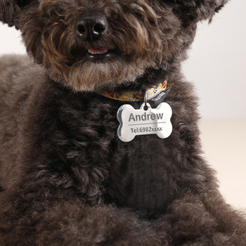 Персонализирани нашийници и колани за кучета Персонализиран чаршаф за кучета Персонализиран етикет за котки Кучета Гравиран нашийник ID етикет за кучета Име и телефон