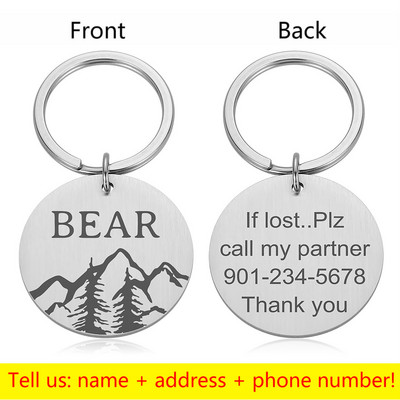 Προσαρμοσμένο όνομα Ετικέτες διεύθυνσης κατοικίδιου σκύλου Ετικέτες κολάρο γάτας Αξεσουάρ Διακόσμηση Ταυτότητα κατοικίδιων ετικέτες σκύλου Κολάρα από ανοξείδωτο ατσάλι Ετικέτα γάτας