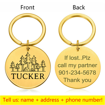 Προσαρμοσμένο όνομα Ετικέτες διεύθυνσης κατοικίδιου σκύλου Ετικέτες κολάρο γάτας Αξεσουάρ Διακόσμηση Ταυτότητα κατοικίδιων ετικέτες σκύλου Κολάρα από ανοξείδωτο ατσάλι Ετικέτα γάτας