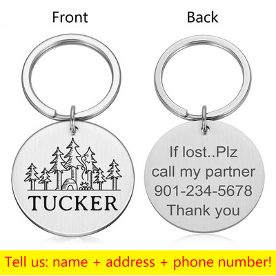 Προσαρμοσμένο όνομα Ετικέτες διεύθυνσης κατοικίδιου σκύλου Ετικέτες κολάρο γάτας Αξεσουάρ Διακόσμηση Ταυτότητα κατοικίδιων ετικέτες σκύλου Κολάρα από ανοξείδωτο ατσάλι Ετικέτα γάτας