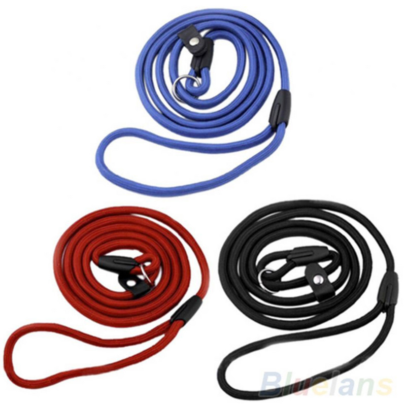 Pet Dog Nylon Rope Training Leash Slip Lead Strap Ρυθμιζόμενο κολάρο πρόσφυσης