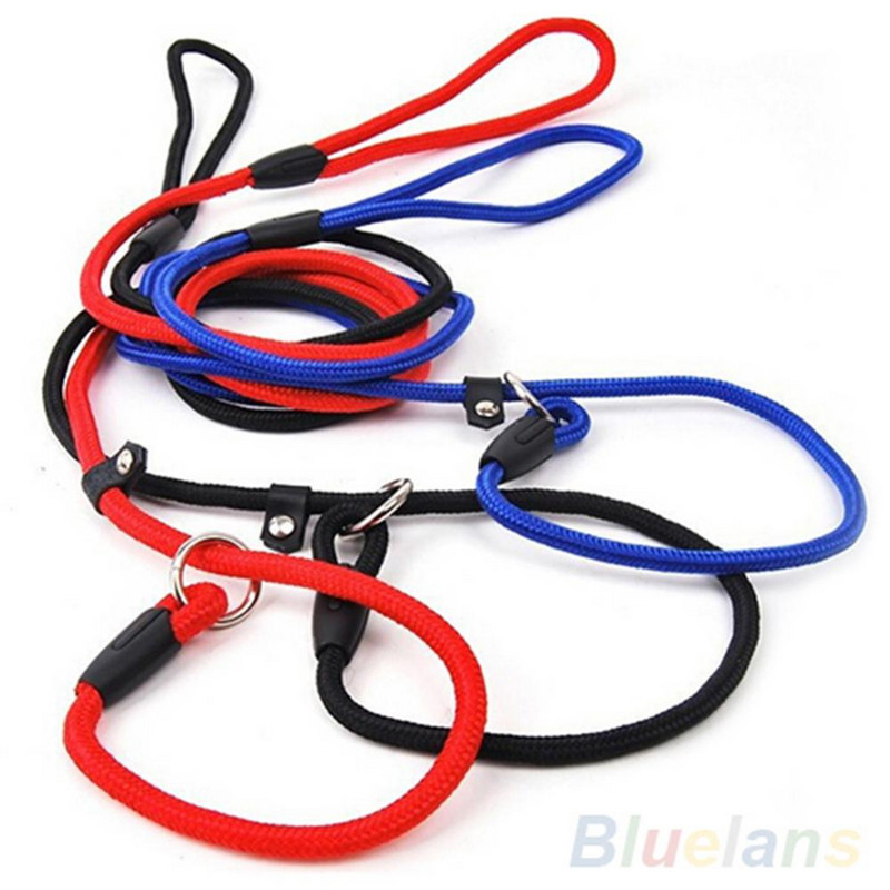 Pet Dog Nylon Rope Training Leash Slip Lead Strap Ρυθμιζόμενο κολάρο πρόσφυσης