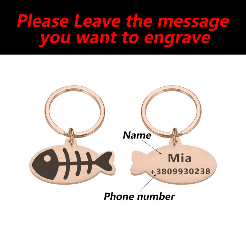 Ogrlica za pse od nehrđajućeg čelika Personalizirana ogrlica s pločicom za kućne ljubimce Prilagođene ogrlice s identifikacijskom pločicom za štene mačke za srednje velike pse s ugraviranim