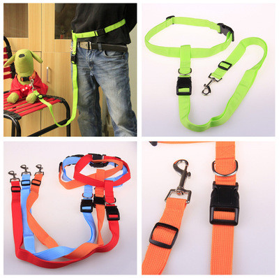 Υπέροχο εύκολο ρυθμιζόμενο Handsfree Dog Pet Walking Running Jogging Lead ζώνη ζώνης μέσης Ζώνη στήθους Ζεστή προσφορά