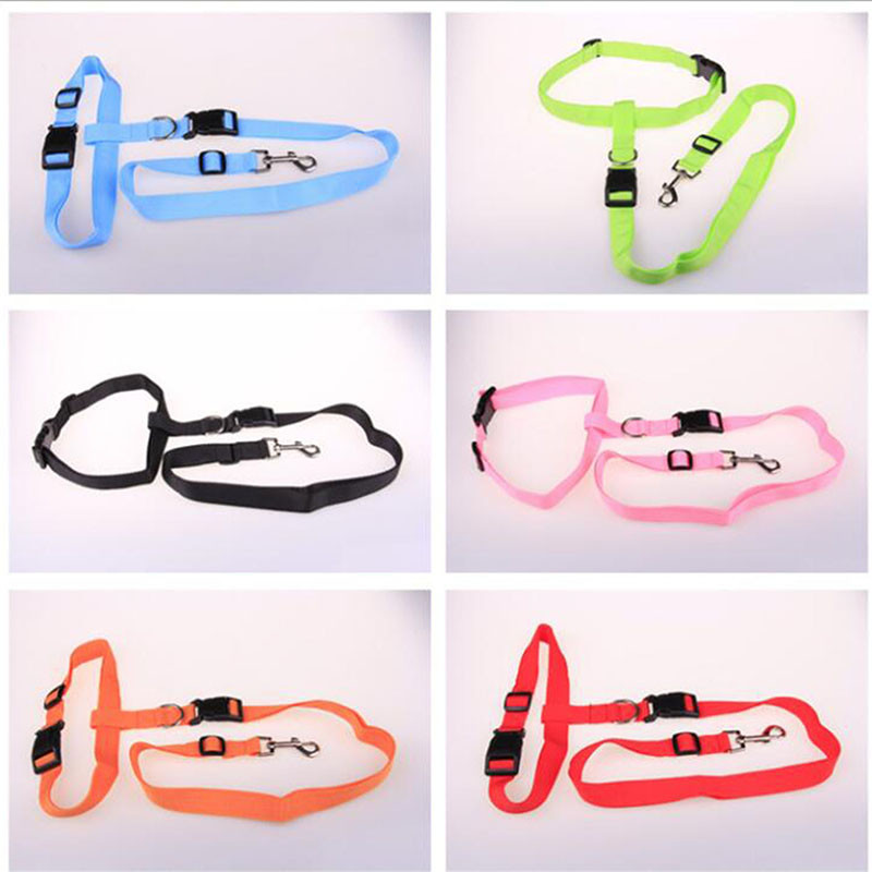 Υπέροχο εύκολο ρυθμιζόμενο Handsfree Dog Pet Walking Running Jogging Lead ζώνη ζώνης μέσης Ζώνη στήθους Ζεστή προσφορά