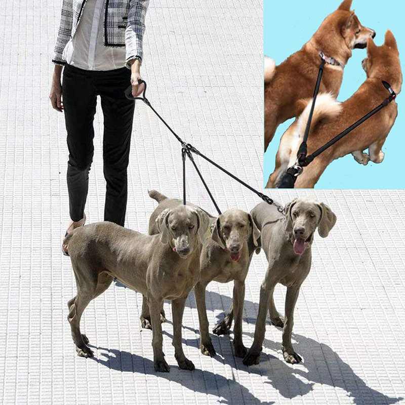 Benepaw 3-in1 raskeveokite kahe-/kolmekordne koerarihm 360 pöörlev, sassivaba kahekordne koerajalutusrihm, käega kaitstud käepidemega treeningrihm