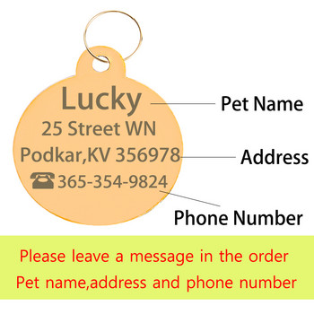Персонализиран етикет за домашен любимец, котка, куче, персонализиран гравиран етикет за куче, име, телефон, адрес, златни метални лапи, кучешки етикети кученце булдог аксесоари за кучета