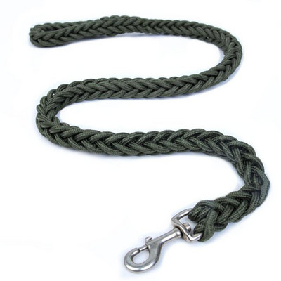 Μεγάλα σκυλιά Nylon Dog Leash Διπλά Χρώματα Καμβάς Διπλής Σειράς Ρυθμιζόμενο κολάρο σκύλου για μεσαίου μεγέθους σκύλους 130cm