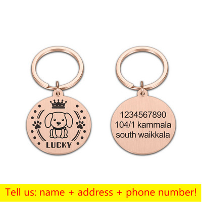 Isikupärastatud lemmiklooma ID-sildid Medal Graveerimine Koera kaelarihm nimenumbriga Kassipojad Koerad Kaotsiminekuvastane ripats Kohandatud isetegemise tarvikud