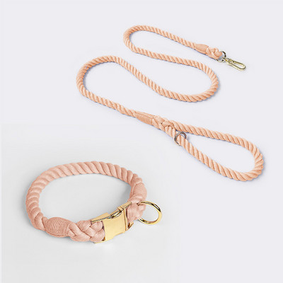 Set de lesă și guleră pentru câini de 1,2 m, nailon, multifuncțional, frânghie colorată din bumbac pentru mic, mediu, mare, accesorii pentru animale de companie