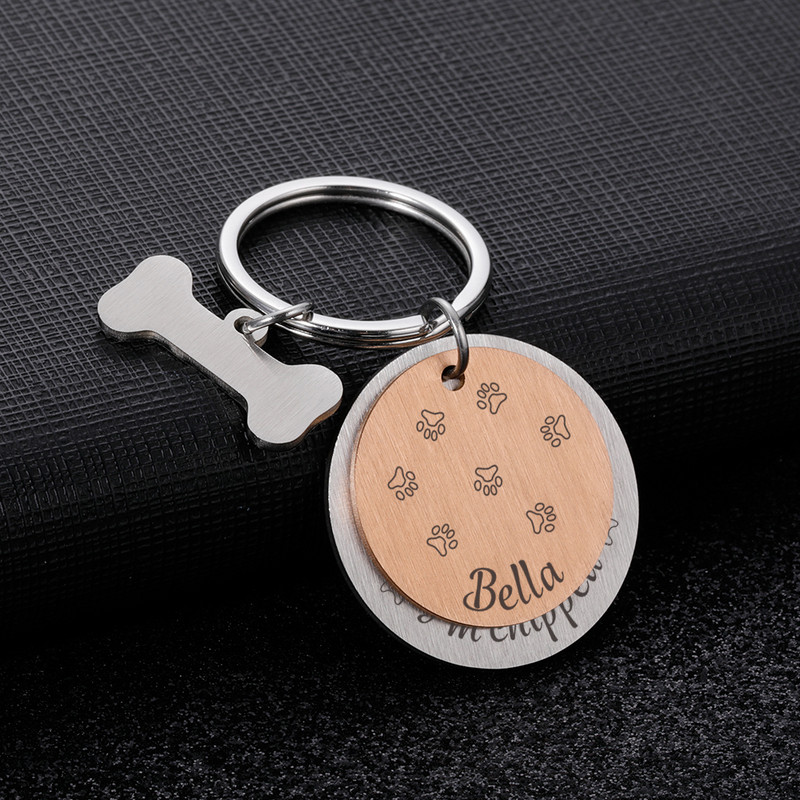 Προσαρμόσιμο γιακά σκύλου Ετικέτες διεύθυνσης για σκύλους Μετάλλιο με χαρακτικό όνομα Αξεσουάρ γατάκι κουταβιού Εξατομικευμένη αλυσίδα κολιέ γάτας