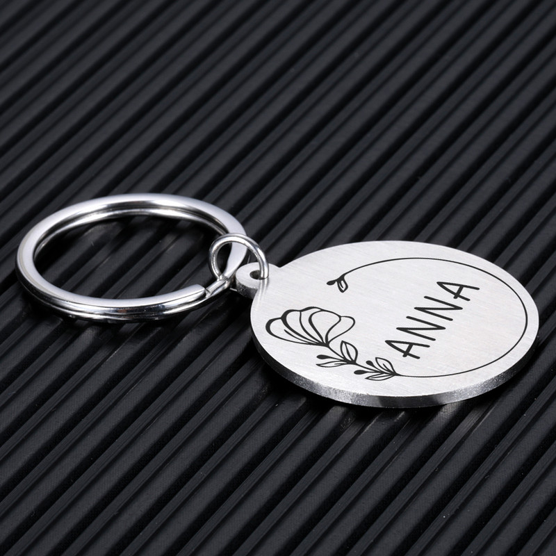 Προσαρμοσμένο Όνομα κατά της απώλειας Tel Dog ID Ετικέτες Εξατομικευμένη πινακίδα ονόματος για γάτα Puppy Dog Πιάτο με όνομα κατοικίδιου Αξεσουάρ κρεμαστό κολάρο