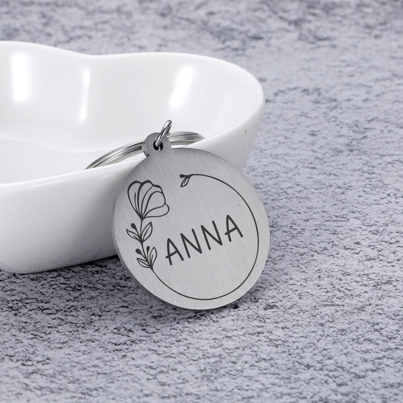 Προσαρμοσμένο Όνομα κατά της απώλειας Tel Dog ID Ετικέτες Εξατομικευμένη πινακίδα ονόματος για γάτα Puppy Dog Πιάτο με όνομα κατοικίδιου Αξεσουάρ κρεμαστό κολάρο