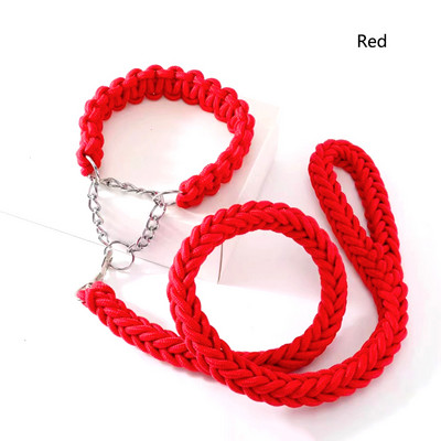 130cm lesă pentru câini din nailon aspru, super rezistent, pânză verde armată, zgarzi reglabile pentru câini cu două rânduri, set de lese pentru câini medii mari