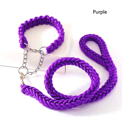 130cm lesă pentru câini din nailon aspru, super rezistent, pânză verde armată, zgarzi reglabile pentru câini cu două rânduri, set de lese pentru câini medii mari