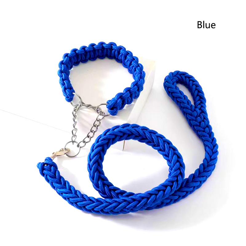 130cm lesă pentru câini din nailon aspru, super rezistent, pânză verde armată, zgarzi reglabile pentru câini cu două rânduri, set de lese pentru câini medii mari