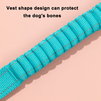 Handsfree Bungee Dog Leash Extension Retractable Reflective Nylon Padded Double Hand Leash For Туризъм Бягане Малки Големи Кучета