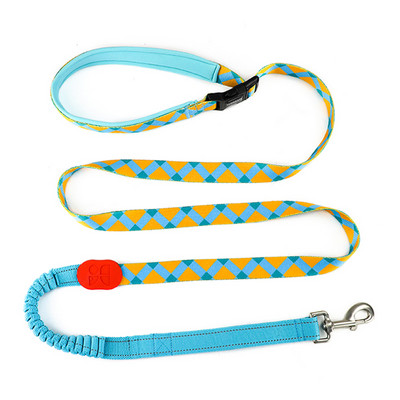 Handsfree Bungee Dog Leash Extension Extension Reflektivni najlonski podstavljeni povodac s dvostrukom ručkom za planinarenje, trčanje, male velike pse