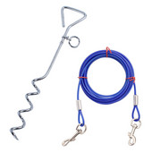 Anti înfășurare Heavy Duty în spirală la pământ țăruș de legare pentru grădină curte din oțel inoxidabil pentru animale de companie leagă pentru câine țăruș de pământ țăruș pentru câine