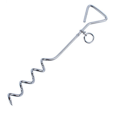 Anti înfășurare Heavy Duty în spirală la pământ țăruș de legare pentru grădină curte din oțel inoxidabil pentru animale de companie leagă pentru câine țăruș de pământ țăruș pentru câine