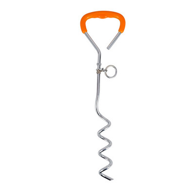 Anti înfășurare Heavy Duty în spirală la pământ țăruș de legare pentru grădină curte din oțel inoxidabil pentru animale de companie leagă pentru câine țăruș de pământ țăruș pentru câine