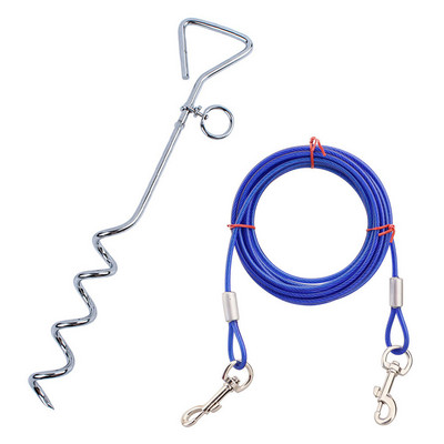 Anti înfășurare Heavy Duty în spirală la pământ țăruș de legare pentru grădină curte din oțel inoxidabil pentru animale de companie leagă pentru câine țăruș de pământ țăruș pentru câine