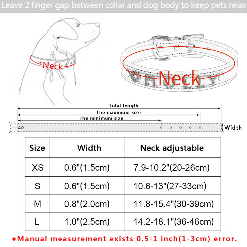 Prilagodljiva ogrlica s imenom ljubimca Personalizirana kožna ogrlica za pse sa dijamantima DIY pločica za pse Rodno neutralni pribor za pse Dodaci za pse