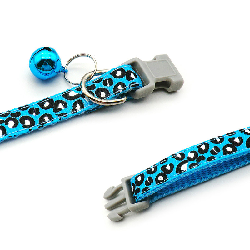 Guler elegant pentru câine, pisică leopard, cataramă reglabilă, desene animate pentru câine, guleră amuzantă pentru animale de companie, plumb, etichetă de identificare pentru animale de companie, accesorii, bunuri pentru animale