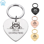 Tasuta graveeritud lemmiklooma ID-sildid Isikupärastatud KittenTag lemmikloomadele Nimekaelarihmad kassidele Kohandatud nime ID Kassipoegade kaelarihm kasside tarvikud