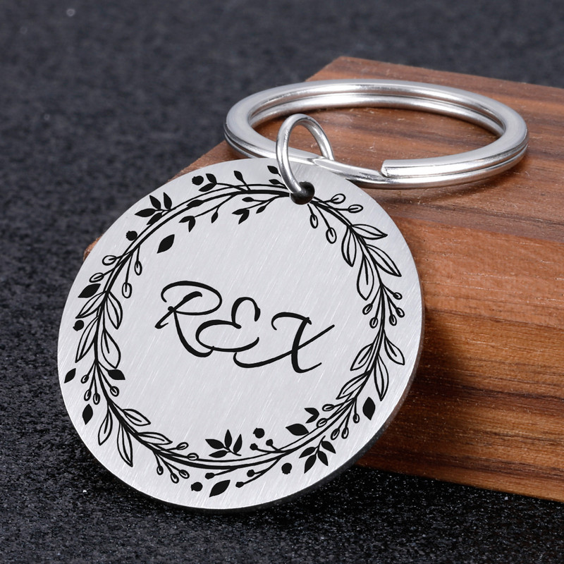 Personalizētas suņu identifikācijas birkas dāvanas suņu mīļotājiem Mājdzīvnieku kaklasiksnas birkas suņu īpašniekam Iegravēta mājdzīvnieka birka Jaunas kucēnu birkas dāvanas