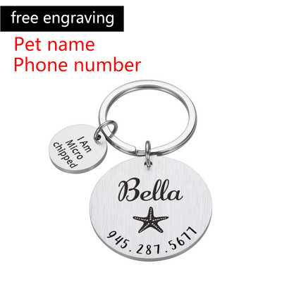 Oznake s brojevima prilagođene ogrlice za pse s ugraviranim imenom Ogrlica za mačke Anti-lost ID oznaka Pločica s imenom kućnog ljubimca Dodaci Proizvodi vezani uz mačke