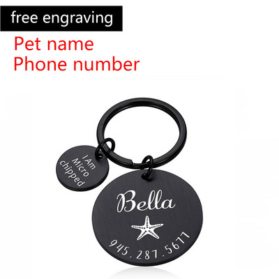 Oznake s brojevima prilagođene ogrlice za pse s ugraviranim imenom Ogrlica za mačke Anti-lost ID oznaka Pločica s imenom kućnog ljubimca Dodaci Proizvodi vezani uz mačke