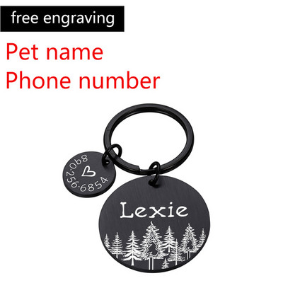 Oznake s brojevima prilagođene ogrlice za pse s ugraviranim imenom Ogrlica za mačke Anti-lost ID oznaka Pločica s imenom kućnog ljubimca Dodaci Proizvodi vezani uz mačke