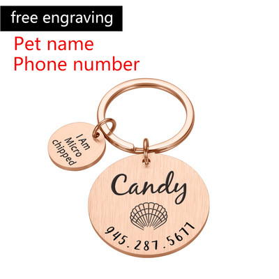 Oznake s brojevima prilagođene ogrlice za pse s ugraviranim imenom Ogrlica za mačke Anti-lost ID oznaka Pločica s imenom kućnog ljubimca Dodaci Proizvodi vezani uz mačke