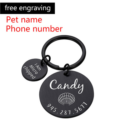 Oznake s brojevima prilagođene ogrlice za pse s ugraviranim imenom Ogrlica za mačke Anti-lost ID oznaka Pločica s imenom kućnog ljubimca Dodaci Proizvodi vezani uz mačke