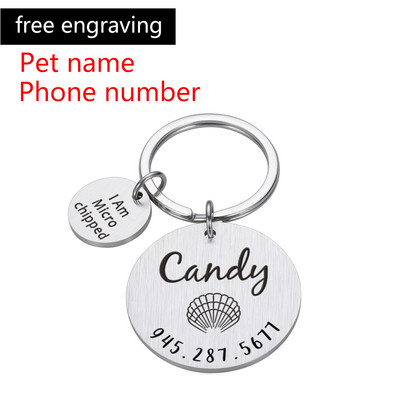 Oznake s brojevima prilagođene ogrlice za pse s ugraviranim imenom Ogrlica za mačke Anti-lost ID oznaka Pločica s imenom kućnog ljubimca Dodaci Proizvodi vezani uz mačke