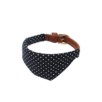 pawstrip 4 culori cu puncte guler câine mic Bandana din piele moale lesă pentru câine arc drăguț guler pisică ceașcă de ceai chihuahua guler lesă plumb